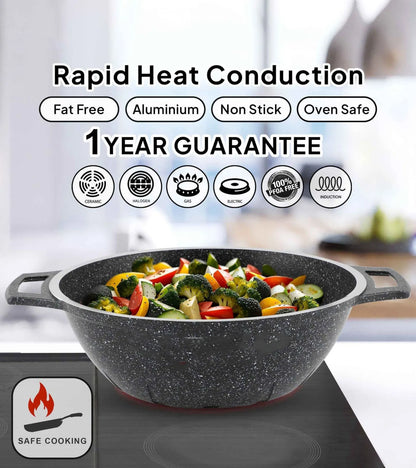 134-Pc Nonstick Cookware Set, Dishwasher Safe Pots and Pans Collection